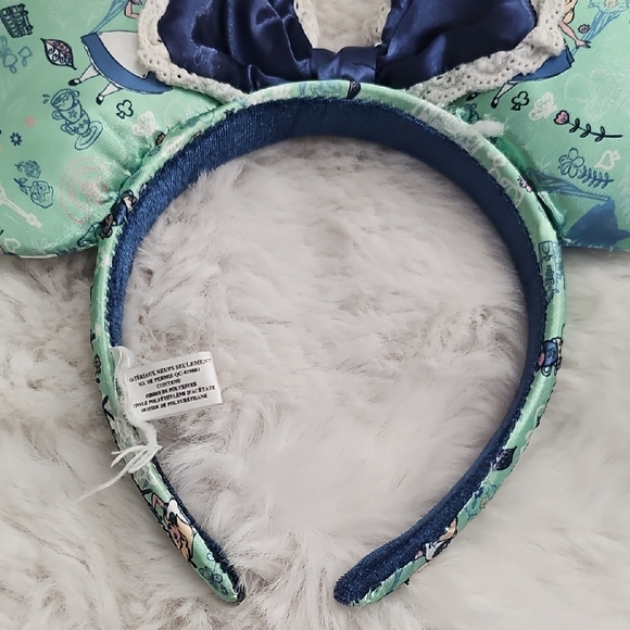 Mint Green and Blue Minnie Mouse Ears Headband - Picture 6 of 14